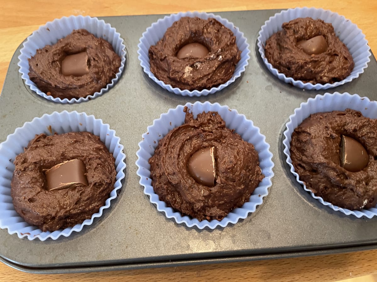 Zuckerfreie Dattel-Schoko-Muffins