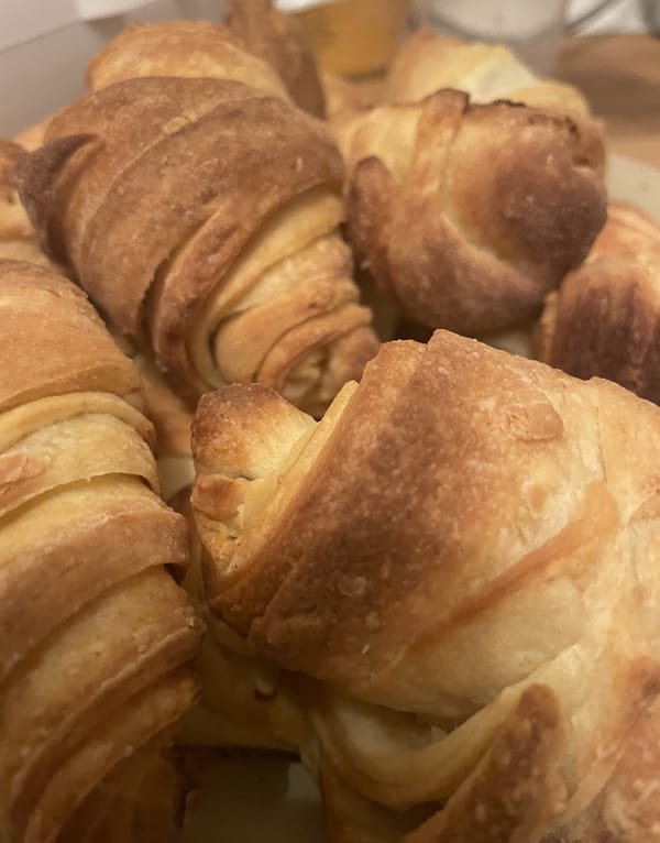 Selbstgemachte Croissants
