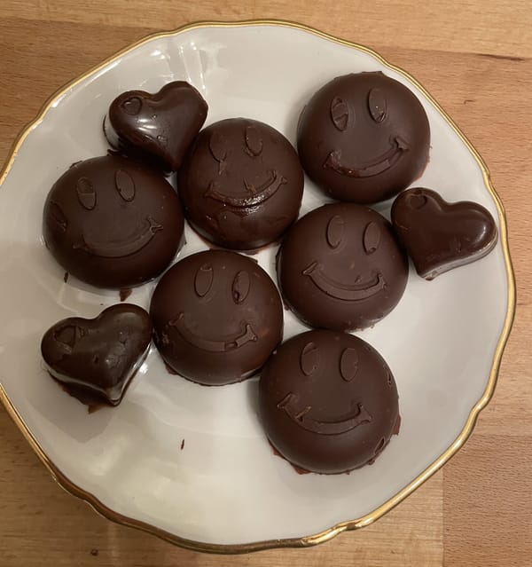 Schokoladen-Minz Pralinen