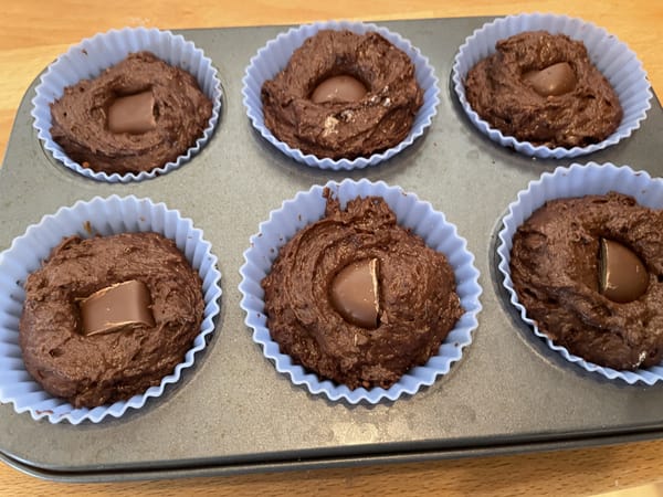 Zuckerfreie Dattel-Schoko-Muffins